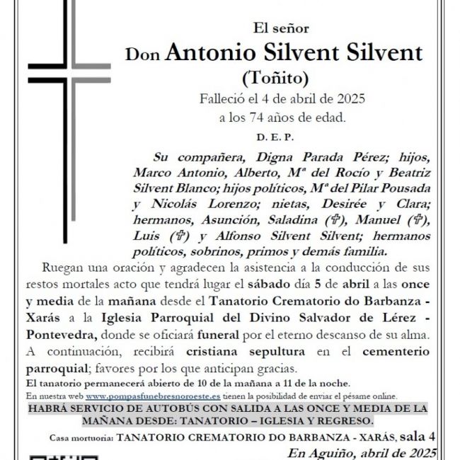 Silvent Silvent, Antonio