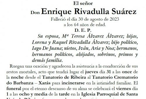 Rivadulla Suárez, Enrique