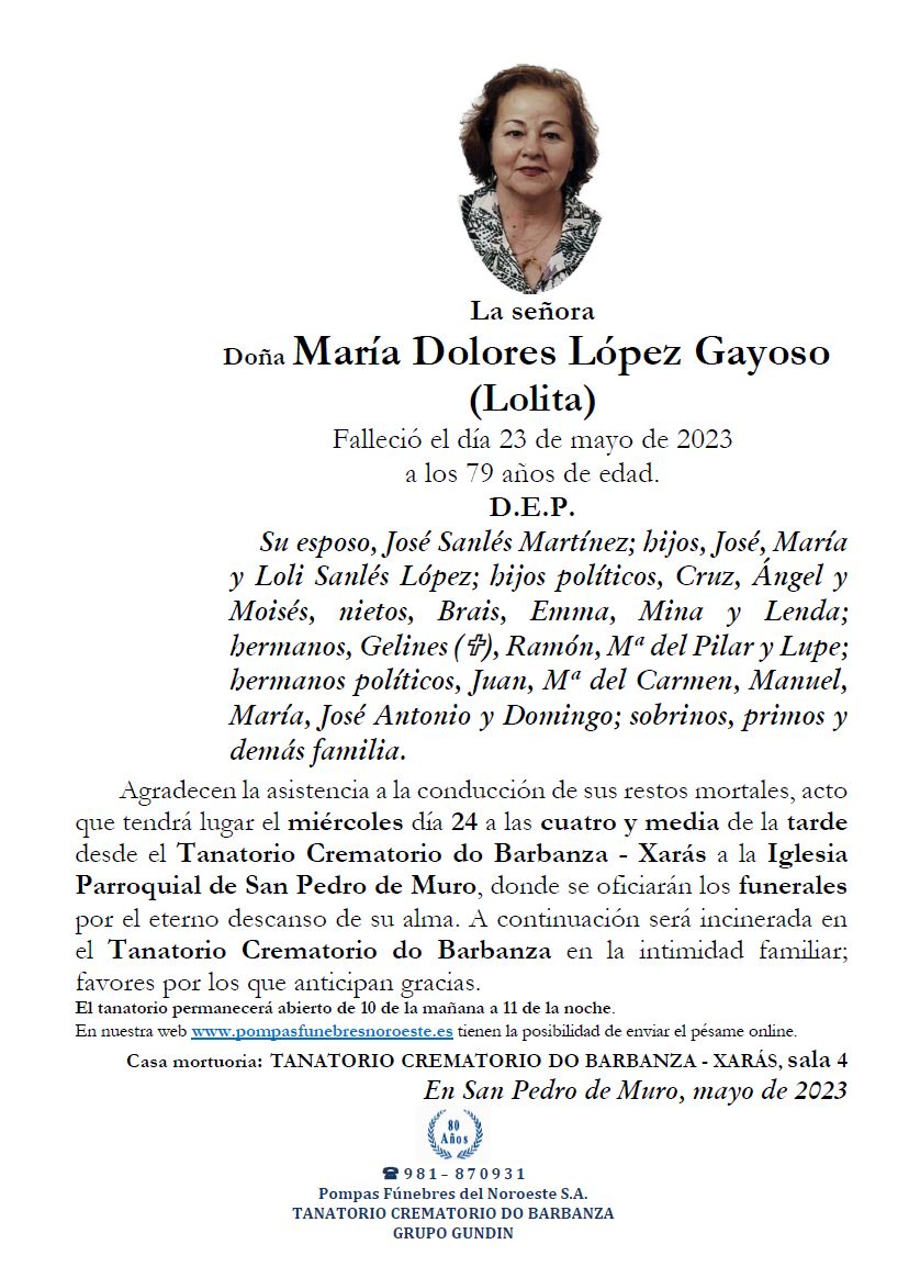 María Dolores López Gayoso