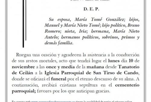 Manuel Cipriano Nieto Antelo