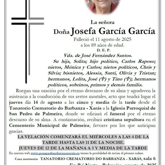 Garcia Garcia, Josefa