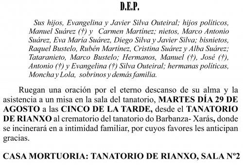 08 23 Esquela,Juana Silva Outeiral