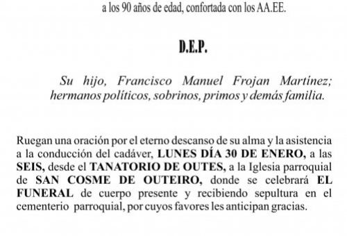 Esquela 2023 DoñaJuana Isabel Martínez Martínez (SAN COSME)