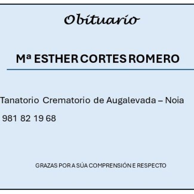 maria esther obituario augalevada