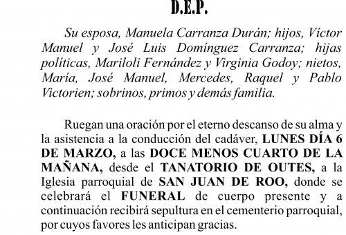 23 02 ESQUELA   Victorio Domínguez Caamaño
