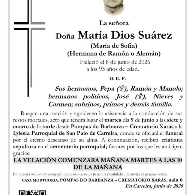esquela Xaras María Dios Suarez (1)