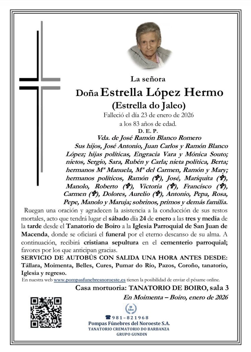 Doña Estrella López Hermo