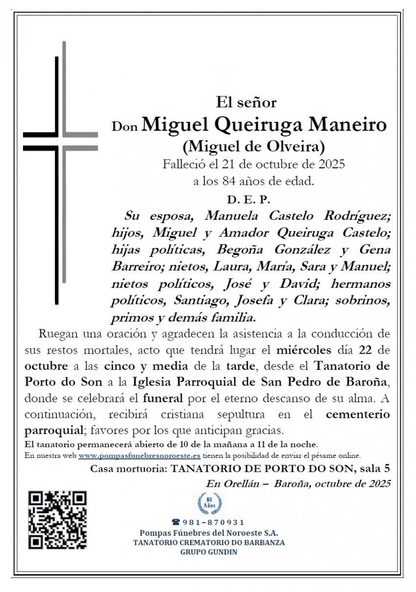 Queiruga Maneiro, Miguel