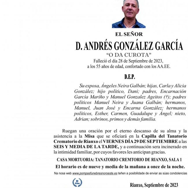 09 23 esquela ANDRÉS GONZÁLEZ GARCIA