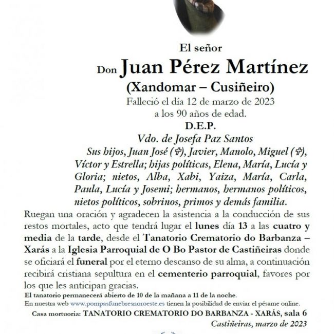 JUAN PÉREZ MARTÍNEZ