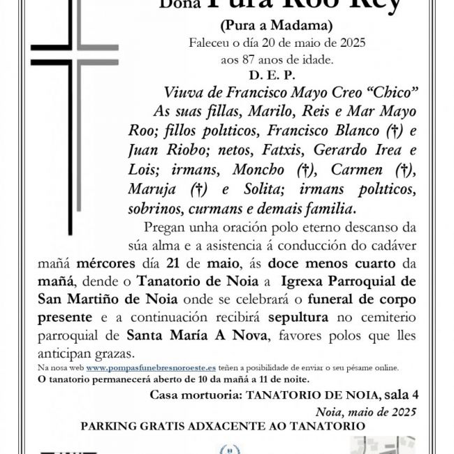 TANA NOIA ROO REY, PURA