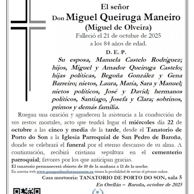 Queiruga Maneiro, Miguel