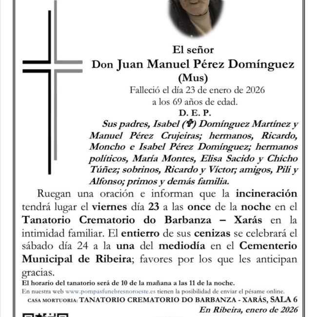 Don Juan Manuel Pérez Domínguez