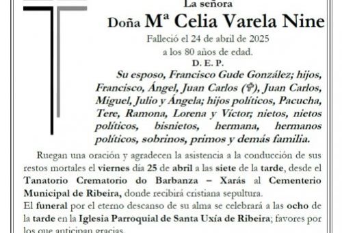Varela Nine, Mª Celia