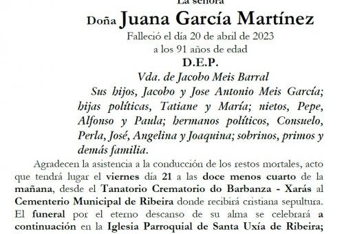 Garcia Martinez, Juana