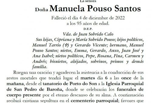 Pouso Santos, Manuela