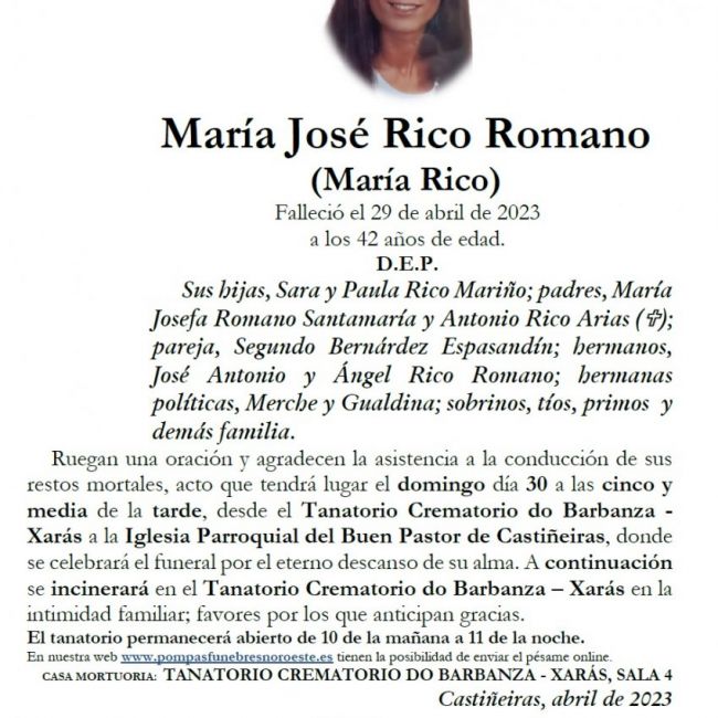 Rico Romano, Maria Josefa