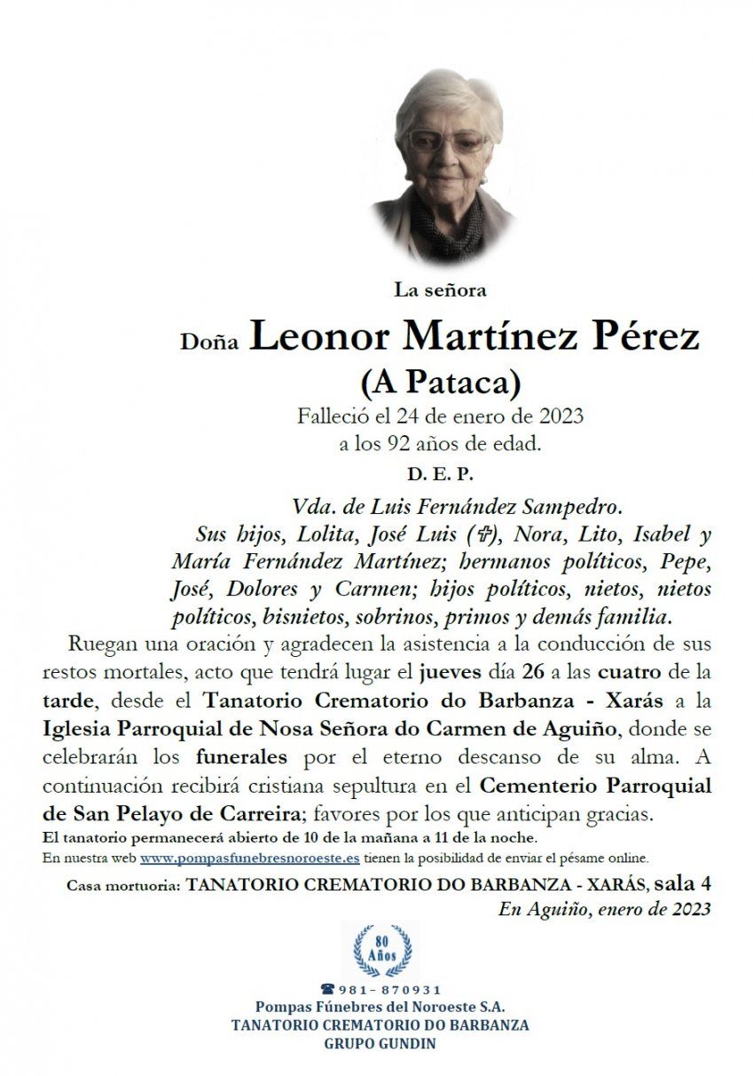 Martinez Pérez, Leonor