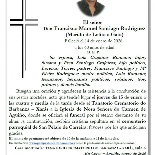 Santiago Rodriguez, Francisco Manuel