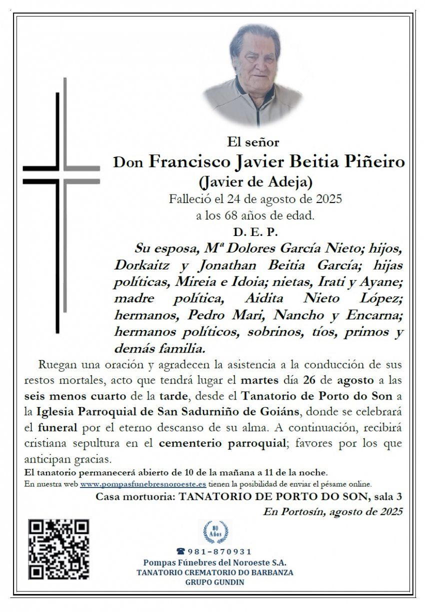 Beitia Piñeiro, Francisco Javier