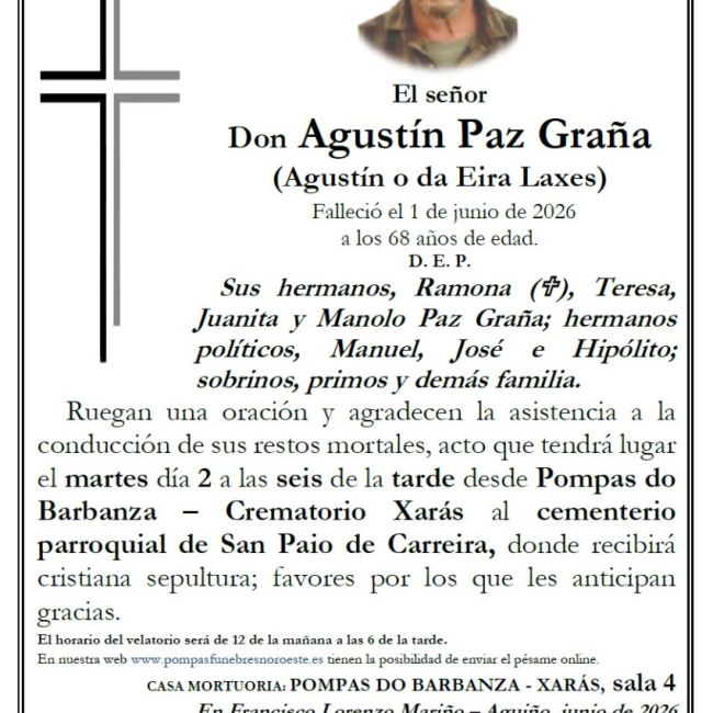 Paz Graña, Agustin
