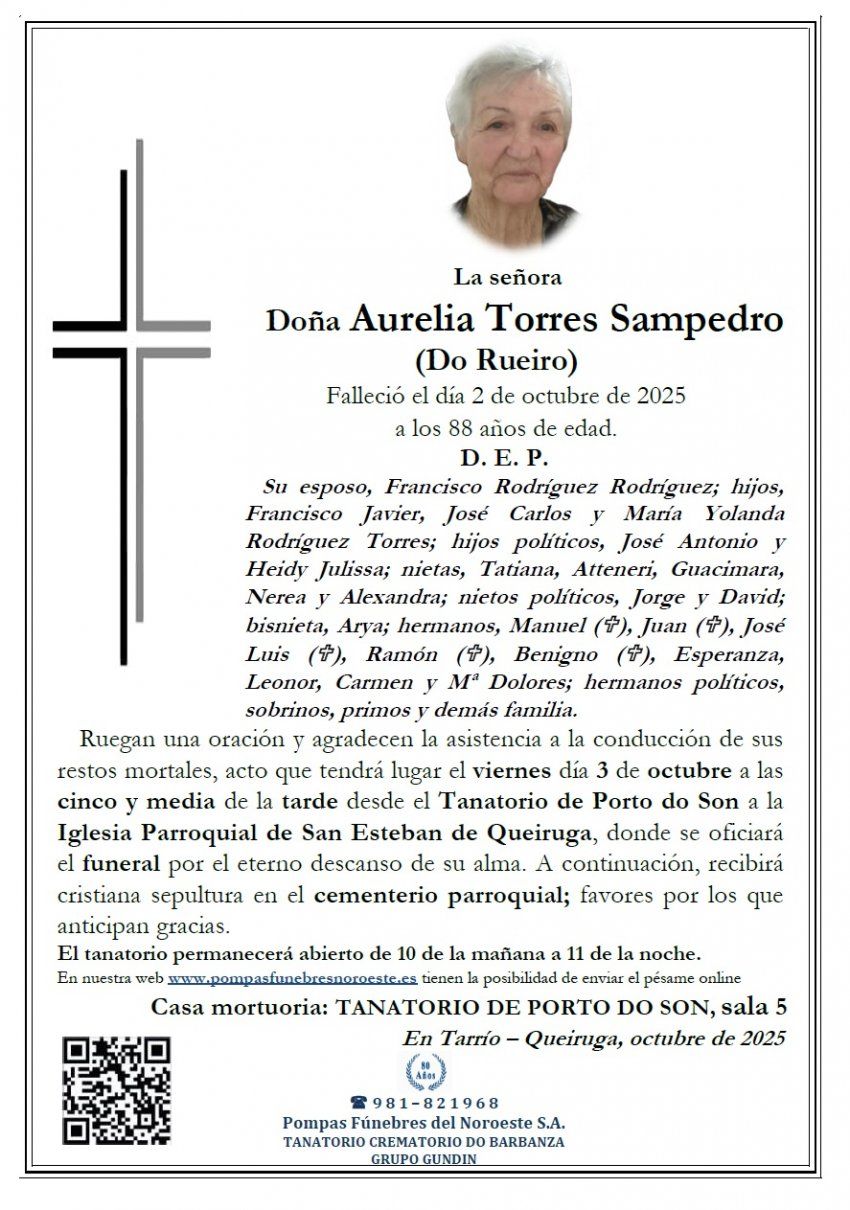 Torres Sampedro, Aurelia