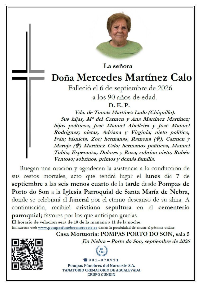 Martinez Calo, Mercedes