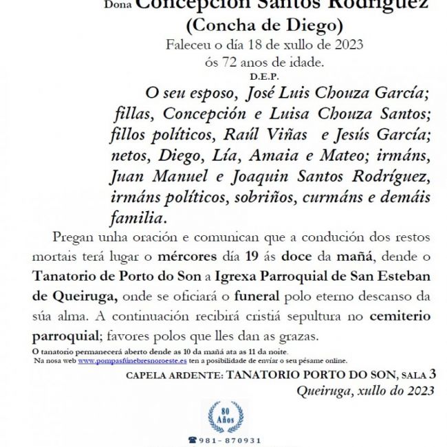 Santos Rodriguez, Concepcion