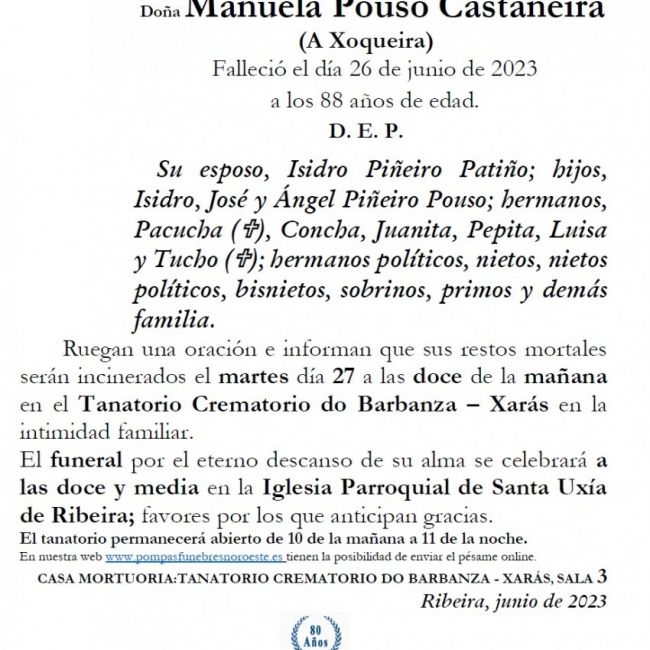 Pouso Castañeira, Manuela