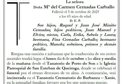 Cernadas Carballo, M Carmen