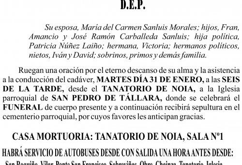 23 01 ESQUELA   Joaquin Carballeda Suárez