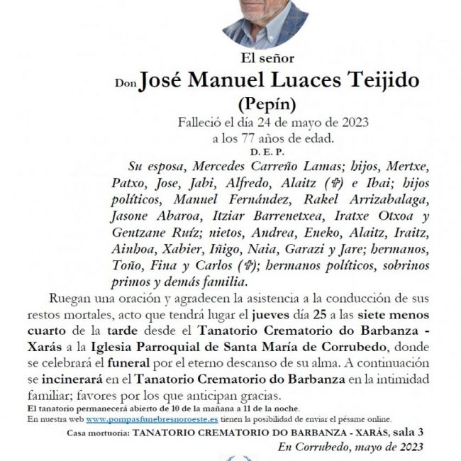 Luaces Teijido, José Manuel