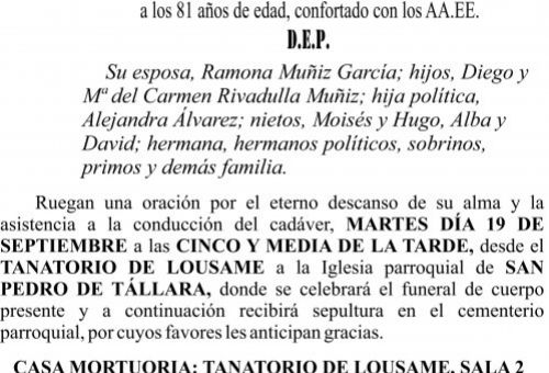 09 23 Esquela Ramón Rivadulla Muñiz