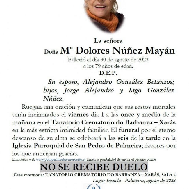 Nuñez Mayan, Mª Dolores