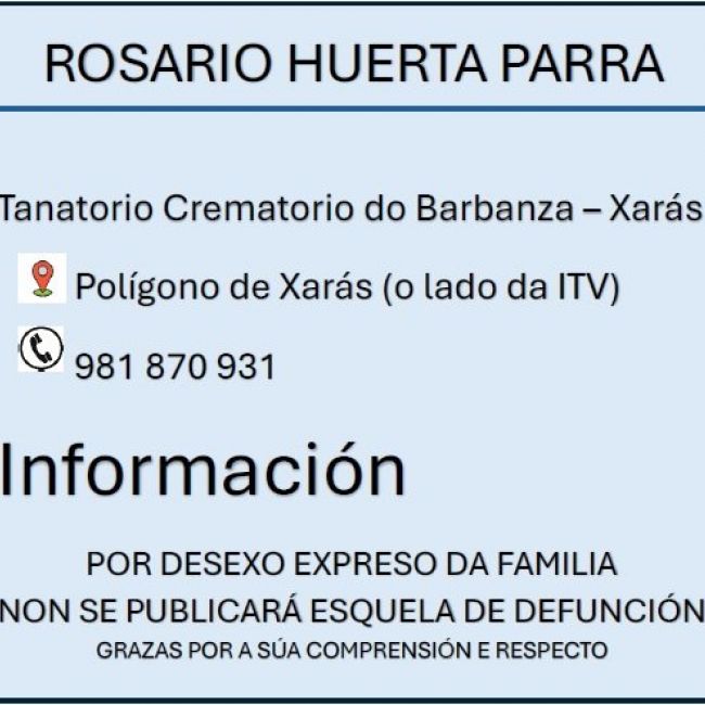 ROSARIO  HUERTA PARRA