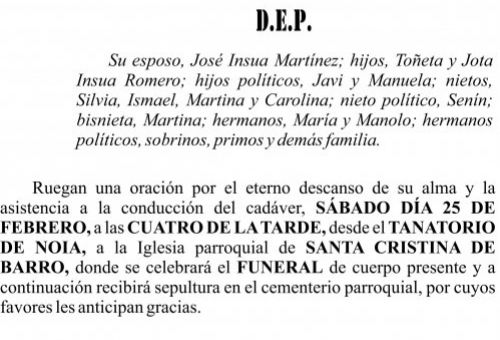 23 02  ESQUELA   Antonia Romero Hermo