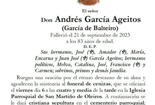 Garcia Ageitos, Andres