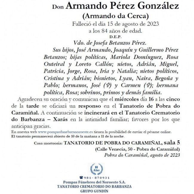 Pérez González, Armando