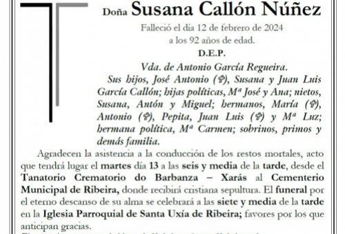 Callon Nuñez, Susana