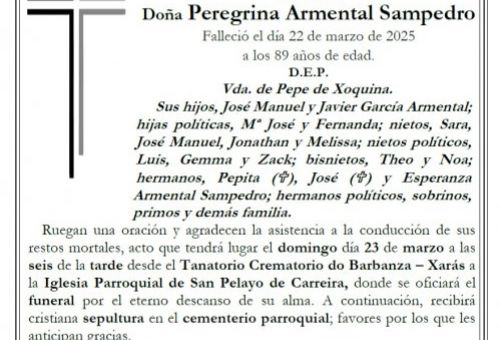 Armental Sampedro, Peregrina