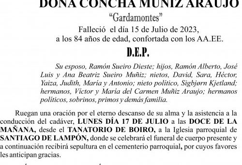 23 07 ESQUELA    Concepción Muñiz Araujo