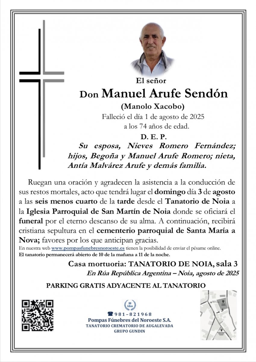 Don Manuel Arufe Sendón